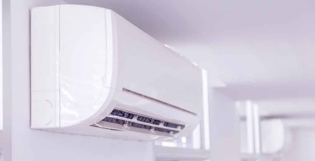 Wall-mounted ductless mini-split unit